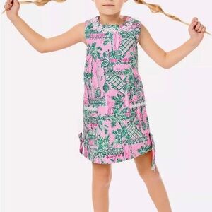 Lilly Pulitzer Girls Lilly Classic Shift Always Worth It Size 5